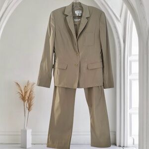 Esprit Sport Tan Stretch Blazer and Pants Suit 8/12